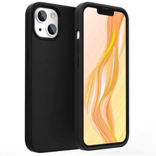 Silicone Back Case For iPhone 13 Pro -Black