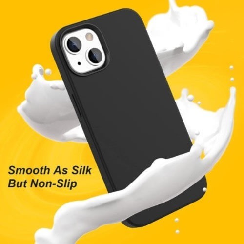 Silicone Back Case For iPhone 13 Pro -Black