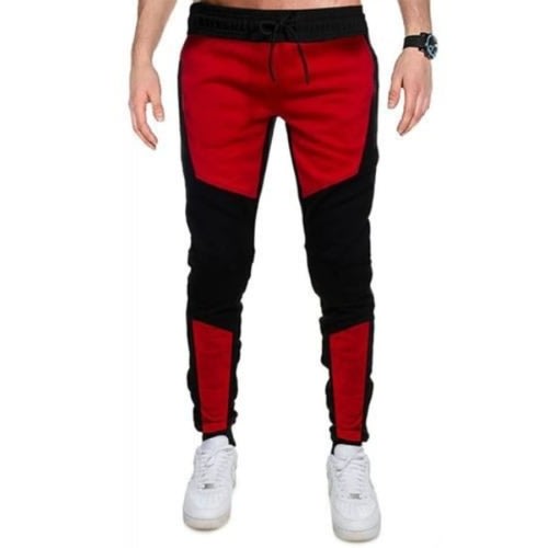 Men's Joggers - Black & Red