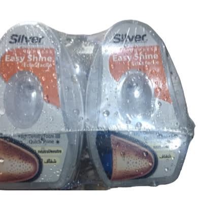 Silver Easy Shine Neutral Shoe Polish - 2pcs