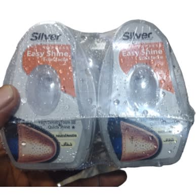 Silver Easy Shine Neutral Shoe Polish - 2pcs