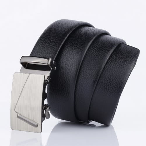 Men's Leather Belt - Black