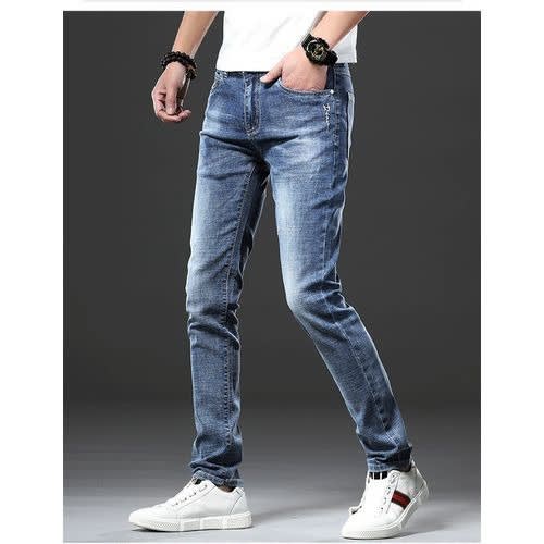 Smart Stock Jeans For Men - Sky Blue