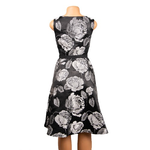 Women's Gown - Silver & Black