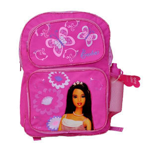 Barbie Backpack with Free Water Bottle - Pink