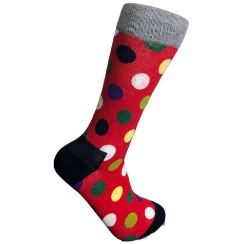 Revicena Multicoloured Polka Dots Socks -A pair