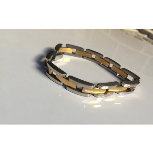 Men's Stainless Steel Bracelet - Gold