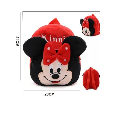 Toddler Minnie Cartoon Plush Bag + Preschool Counting Game