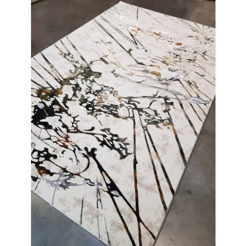 Modern Pattern Center Rug - 5 By 7ft - Multicolor