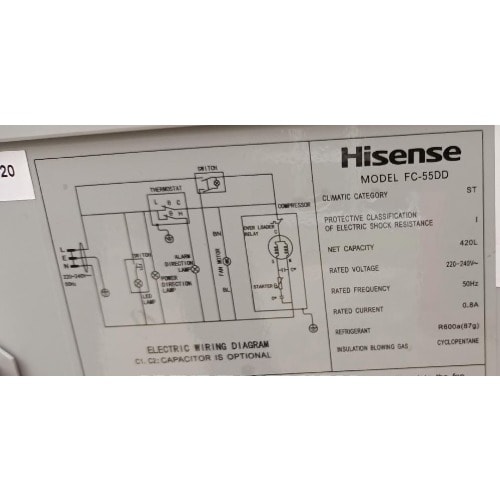Chest Freezer - Fc55dd - 165W - 420L