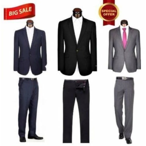 Executive Men's Suits - 3 In 1-multicolor