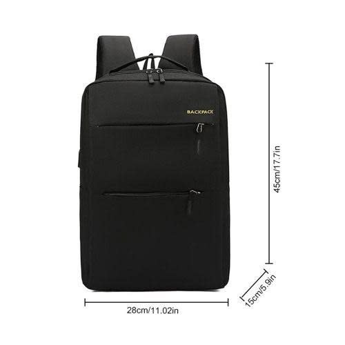 3 In 1 Laptop Backpack With Crossbag And Purse - Black Antitheft Backpack 15inches