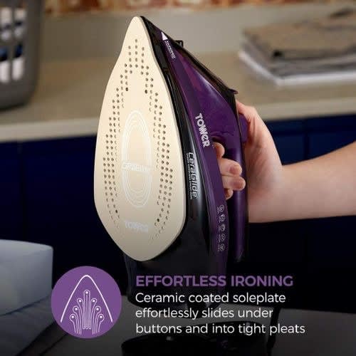 Tower Nano Coated Cera Glide 2 - In - 1, Cord/cordless Iron 2400watts Power.