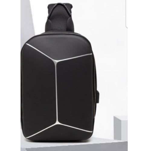 Waterproof Shoulder Bag/crossbody Bag With Usb Charging Port