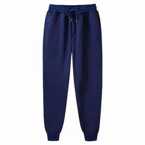 Navy Blue Casual Thick Joggers