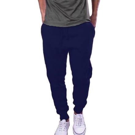 Navy Blue Casual Thick Joggers