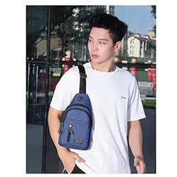Unisex Messenger Crossbody Chest Bag - Blue