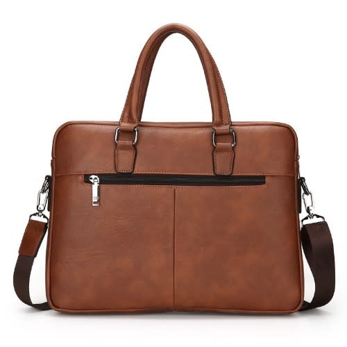 Classic 15.6 inches Business Leather Briefcase Bag