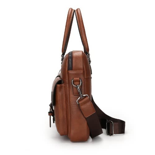 Classic 15.6 inches Business Leather Briefcase Bag