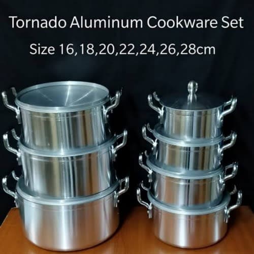 Tornado Aluminium Cookware Set - 7pcs