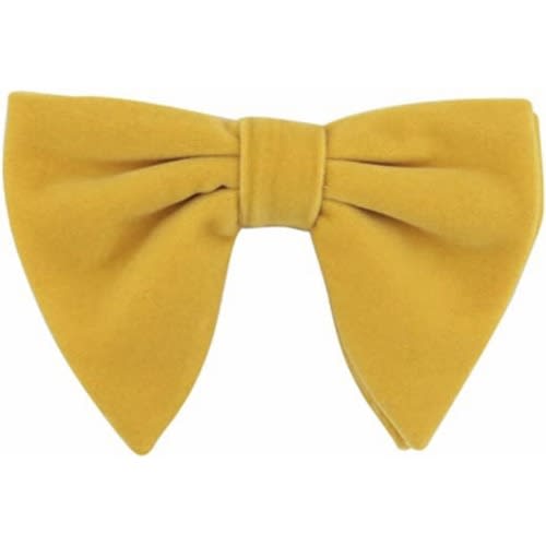 Velvet Bowtie With Cufflinks And Pocket Square  - Gold