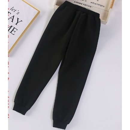 Black Casual Thick Joggers