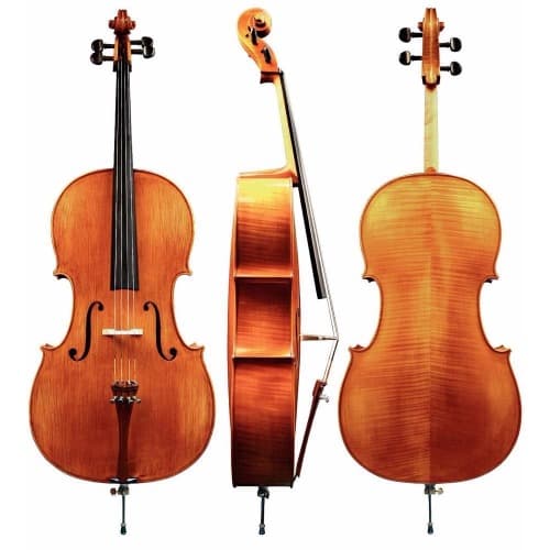 Professional 4/4 Full Size Wooden Cello with Bow Rosin And Carrying Bag