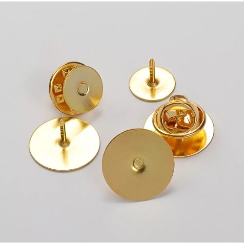 25 Tack Brooch Pins - Gold