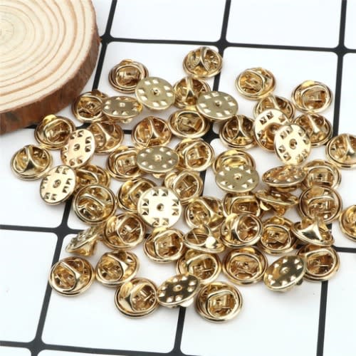 25 Tack Brooch Pins - Gold