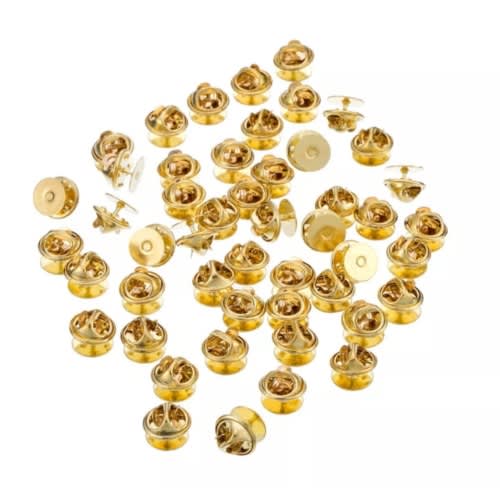 25 Tack Brooch Pins - Gold