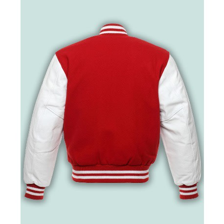 Baseball Cap & Varsity Jacket - Red & White