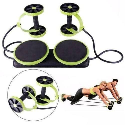 Multi-function Rotating Abdominal Wheel For Exercise - Green