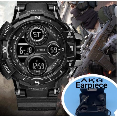 Sports Watch With Super Akg Earpiece