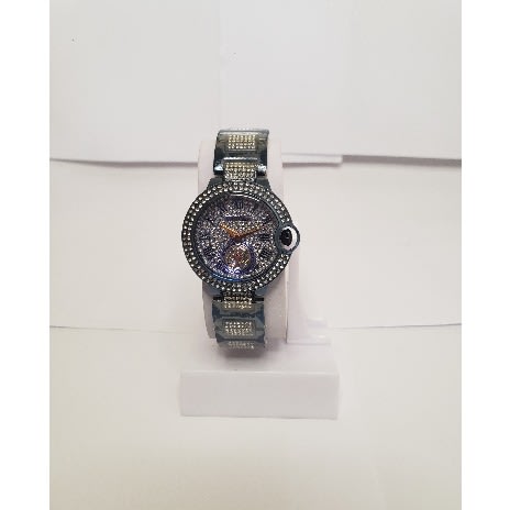 Blue/black Studded Watch