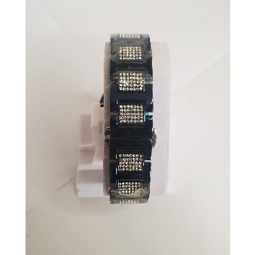 Blue/black Studded Watch