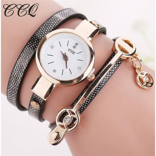 3  Strap Ladies Bracelet With Watch