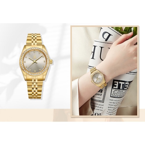 Women Gold Bracelet Watch