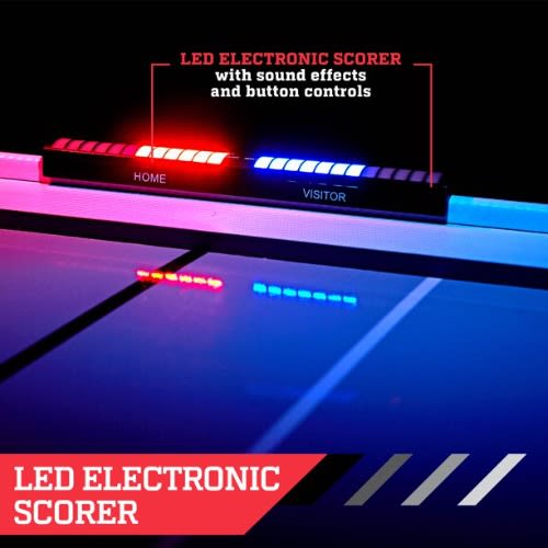 Espn 72" Air Hockey And Table Tennis Table, Combo Game Set, Accessories Included
