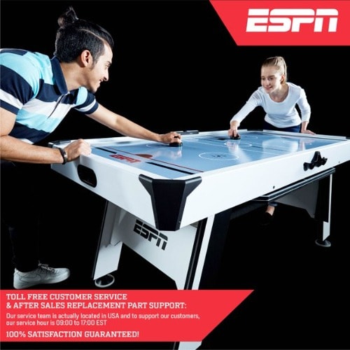 Espn 72" Air Hockey And Table Tennis Table, Combo Game Set, Accessories Included