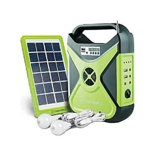 Solar Power Kit Multi-functional System With Fm Radio/sd Card/usb/bluetooth/ Mp3 Player
