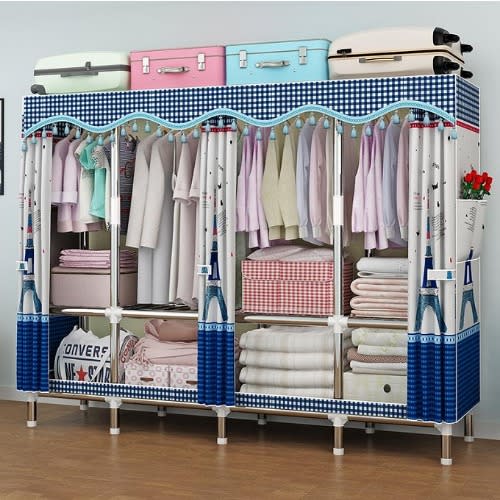 Multi Compartment Super Strong Steel Wardrobe - 205cm X 45cm X 170cm