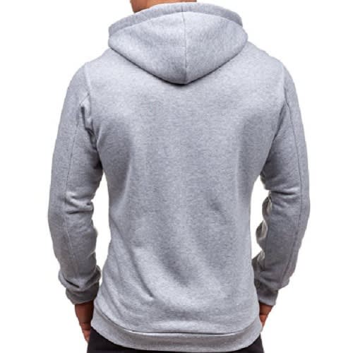 Men Hooded Sweatshirt + Jogger Sweatpants - Black & Grey - 2 Sets
