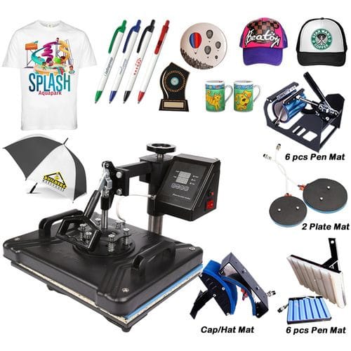 Heat Transfer Combo Machine With Pen Press Transfer - 6 in 1