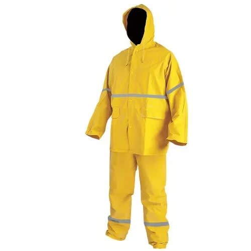 Raincoat Coverall With Reflator - 2Pcs