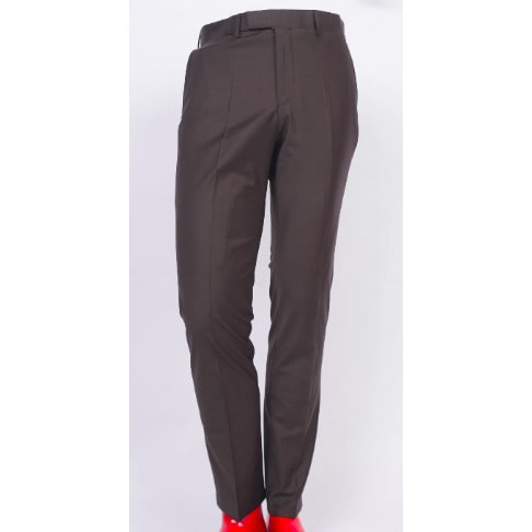 2 Piece Blended Wool Suit - Coffee Brown