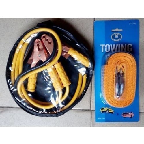 Jump Start Cable With Tow Rope - 600 Amps