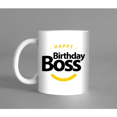 Happy Birthday Boss Custom Branded Coffee /tea Mug