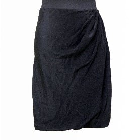 Silk Bubble Skirt - Black