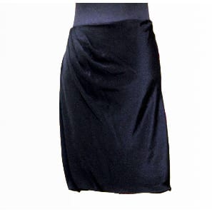 Silk Bubble Skirt - Black