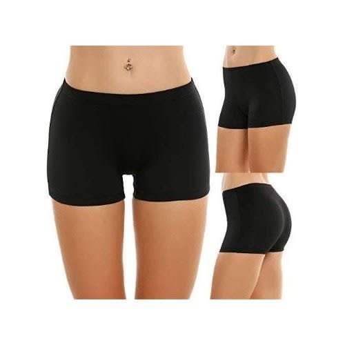 3 Pcs Biker Short Tight For Women - Black